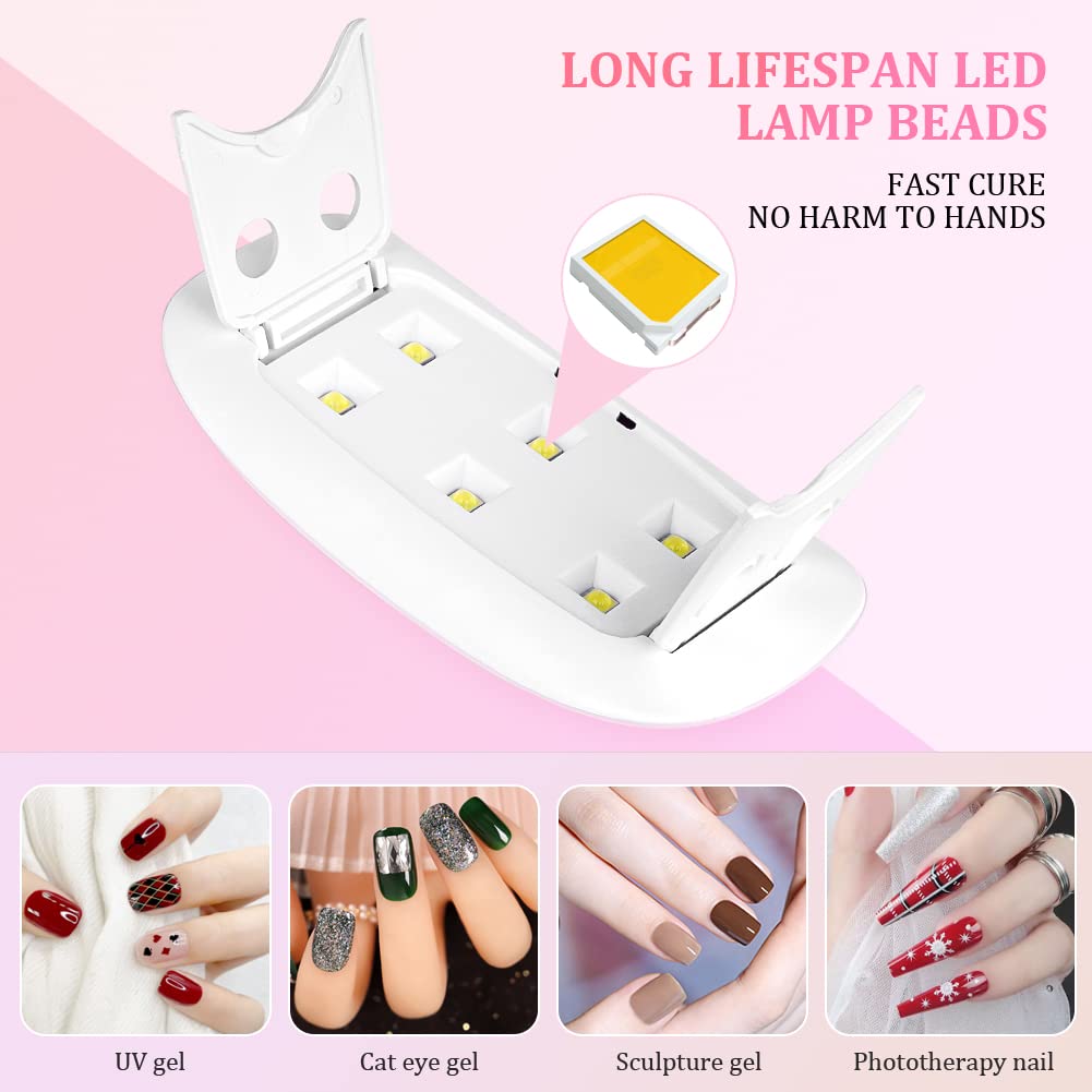 Portable 6 LED UV Nail Lamp 6W - огляд і ціна Exposure Unit Uv