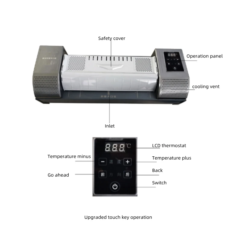 New DC-3302B A3 Cold Roll Lami - огляд і ціна Laminator Cold Roll