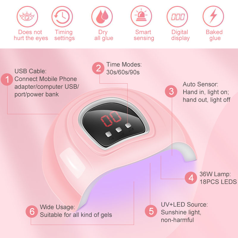 Nail Extension Kit Acrylic Gel - огляд і ціна Exposure Unit Uv